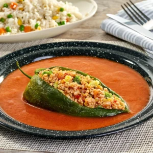 Chile relleno de picadillo