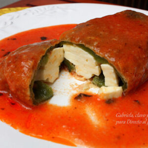 Chile relleno de queso